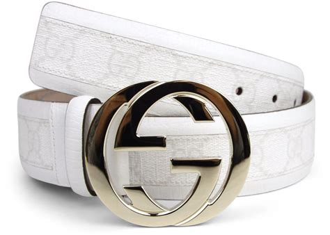 gucci gg belt white|Gucci belt with gold buckle.